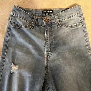 fashion nova high rise skinny jeans - medium wash